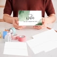thumbnail image 2 of Koyal Wholesale Wedding Day Gift Cards Set with Envelopes Set of 12, Emerald Green Watercolor, 2 of 5