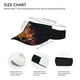 thumbnail image 3 of Fotbe Tennis Ball In Fire1 Visera Deportiva con Diseño, Gorra Abierta Ajustable de Algodón para Mujer y Hombre, 3 of 7