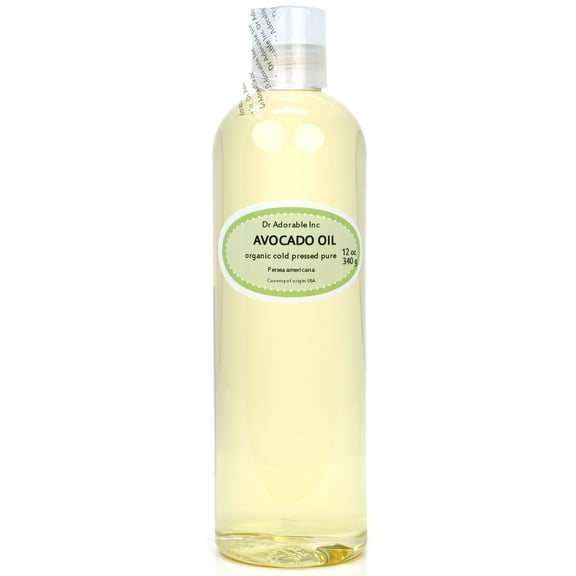 Dr Adorable - 12 oz - Avocado Oil - 100% Pure Organic Cold Pressed Refined Natural Hair Skin