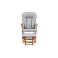 thumbnail image 3 of Suite Bebe Contempo Nursery Glider with Ottoman, Walnut Wood and Dove Gray Fabric, 3 of 8