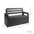 thumbnail image 4 of Toomax Foreverspring Coffre de Rangement Extérieur 70 Gallons Banc, Gris Foncé, 4 of 10