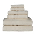 thumbnail image 2 of Superior Ultra Soft Cotton Solid 6-Piece Towel Sets, Ivory, 2 of 9