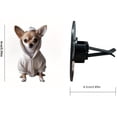thumbnail image 2 of Cartoon Chihuahua hoodie 2 acrylic car air conditioning vent freshener - solid fragrance decoration, cute dog hoodie design, long-lasting scent, interesting car accessories, 2 of 5