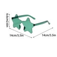 thumbnail image 3 of Fnyoxu Star Shape Sunglasses Tinted Party Sunglasses Color Glasses for Women Men for Wedding Dance Party Halloween Party Supplies, 3 of 5