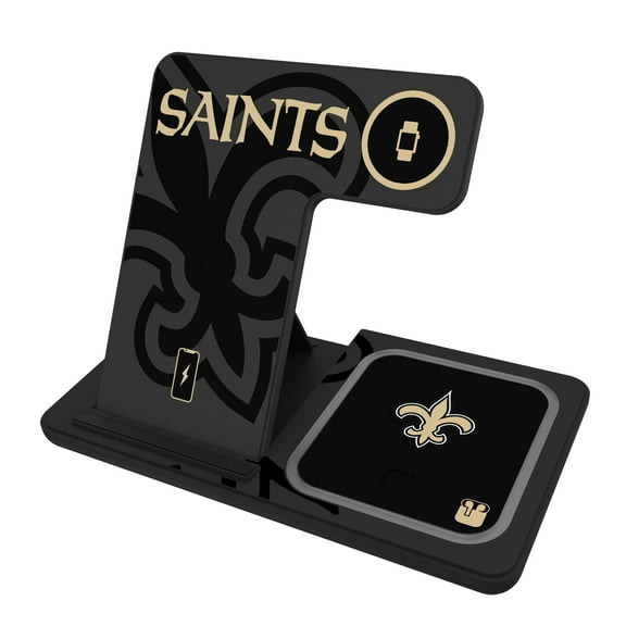 Keyscaper New Orleans Saints 3-In-1 Wireless Charger