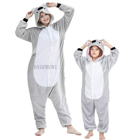 

CoCopeanut Unisex Adults Fox Animal Pajamas Anime Onesie Stitch Unicorn Panda Bear Tiger Flannel Cartoon Cute Warm Cosplay Sleepwear Pyjama