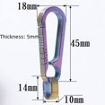 thumbnail image 3 of Hebilla de llave de aleación de titanio con hebilla de anillo para hombre, llavero de coche para colgar en la cintura, llavero con anilla, hebilla de llave, gancho simple, 3 of 5