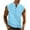 Light Blue, variant on Men’s Button Down Solid Color Summer Tank Top Sleeveless Wide Shoulder Slim Fit