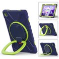 thumbnail image 2 of XYX Case for Lenovo Tab M10 Plus 3rd Gen 10.6 Inch 2022 (Model:TB-125F/TB-128F), 360 Degree Rotating Hand Grip Shockproof Cover with Shoulder Strap, NavyBlue Lime, 2 of 7