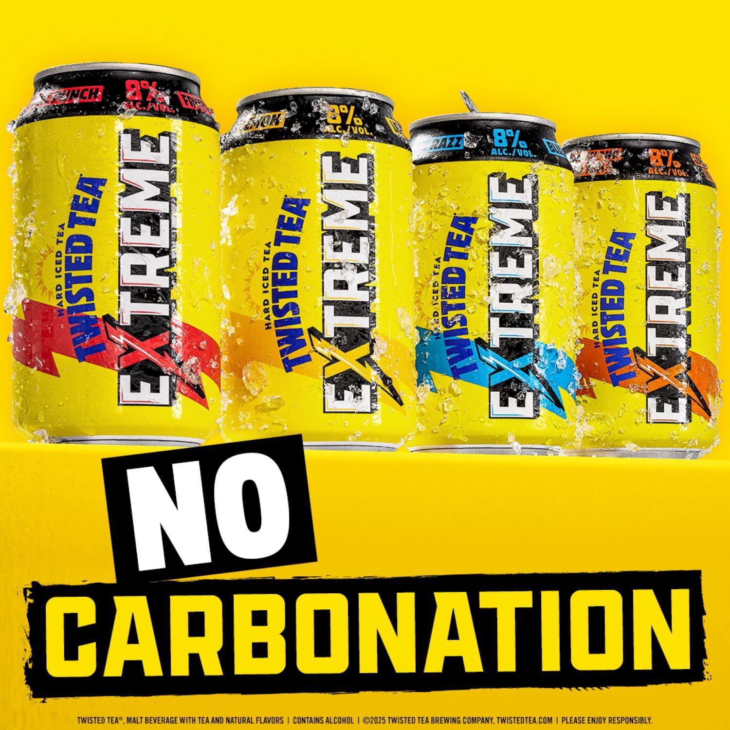 Twisted Tea Extreme Variety pack Hard Iced Tea, 12 pack, 12 fl oz Aluminum Cans, 8% ABV