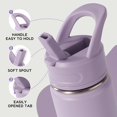 thumbnail image 4 of Botella de agua Fijinhom para niños de acero inoxidable 350 mL morada, 4 of 8