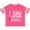 Football Pink and White, variant on Breast Cancer Awareness We Wear Pink in October Girls Toddler T-Shirt