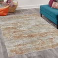 thumbnail image 2 of Modern Decorative Rug, Contemporary Themed Design Grunge Tones of Abstract Weathered Shapes, Quality Carpet for Bedroom Dorm and Living Room, 6 Sizes, Pale Khaki Rust Eggshell, by Ambesonne, 2 of 4