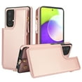 thumbnail image 2 of Compatible with Samsung Galaxy S20 Crossbody Wallet Phone Case,RFID Blocking PU Leather Shockproof Phone Case Women Men Kickstand flip Back Wrist Strap Zipper Credit Card Holder Slots,Rosegold, 2 of 8