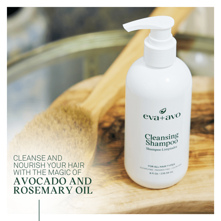 Eva + Avo Sulfate Free Shampoo with Avocado Oil, 8 fl oz photo 4