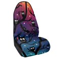 thumbnail image 2 of Uourmeti 1 Pack Car Seat Towel Cover Easy Install, Compatible with Van Truck Bucket Seat, Stain Resistant Terry Cloth Car Seat Cover, Halloween Owl Bat Design, 2 of 7