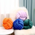 thumbnail image 4 of Knot Pillows Ball Round Throw Pillows Home Decor Cushion Decorative Aesthetic Throw Pillows，Dark Green 11inch, 4 of 13