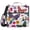 Colorful Butterflies and Flowers, variant on 3 Ring Zipper Binder with Shoulder Strap Waterproof Trapper Keeper 2 Inch D-Ring 500 Sheets Capacity Kuromi and Flower