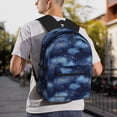 thumbnail image 6 of Pofeuu Starry Sky Print Laptop Backpack Travel Canvas Backpack for School Lightweight and Comfortable Backpack College Backpack Schoolbag, 6 of 6