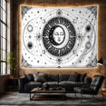 thumbnail image 6 of Celestial Medallion with Sun Moon Stars on Off-White Background, Mystical Illustration for Astronomy Lovers, Celestial Art Decor, Birthday Gift Tapestry Wall Hanging for Bedroom and Dorm, 6 of 7