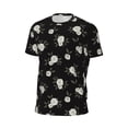 thumbnail image 6 of Wukai Rose Flowers Print Men's Short-Sleeved Mesh T-Shirt,Quick-Dry Short Sleeve Workout T-Shirt-X-Large, 6 of 8