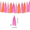 thumbnail image 2 of Colorful Paper Tassel Garland - 5 Color Options | 32 x 24cm (12.6 x 9.4in) | Perfect for Birthday, Baby Shower, Wedding Decor, 2 of 6