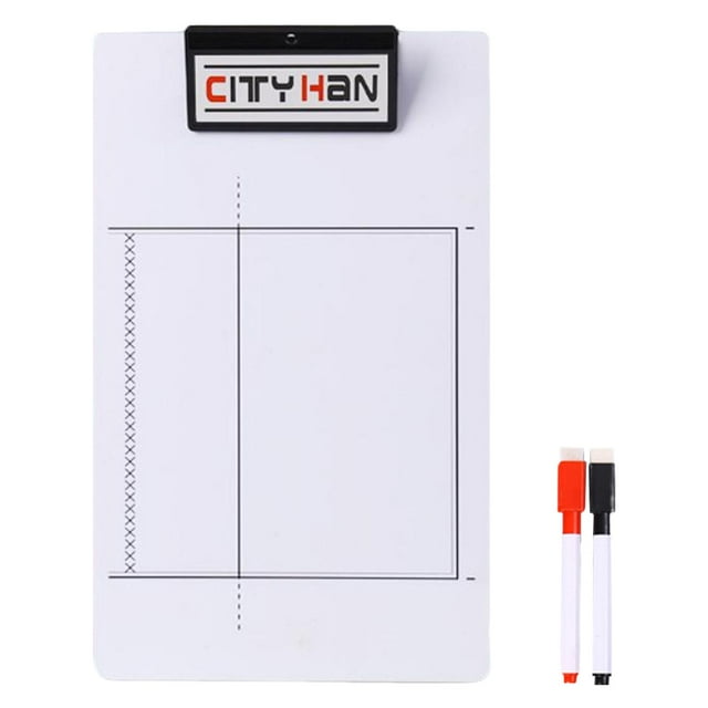 Tablero de entrenamiento de pelota, portapapeles para entrenadores, ejercicio con bolígrafo, borrado , tablero de de media cancha , Volley Pallavolo1 Sunnimix Junta de entrenadores