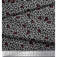 thumbnail image 2 of Soimoi Modal Satin Fabric Anchor Hook Nautical Print Fabric by Yard 42 Inch Wide, 2 of 3