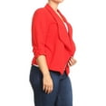 thumbnail image 2 of Women's Plus Size Women's Trendy Style Open Front Casual Blazer Jacket, 2 of 4