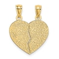 thumbnail image 3 of 14K Yellow Gold Charm Pendant Themed Satin 15.71 mm, 3 of 4