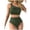 Army Green, variant on Sports Swimsuit Set for Women Solid Color Surf Style Jumpsuit One Piece