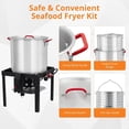 thumbnail image 3 of EastVita 60 Qt Aluminum Seafood Boil Kit 50000 BTU Propane Jet Burner (Electronic Ignition), 3 of 7