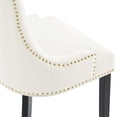 thumbnail image 6 of Modway Marquis 20.5" Velvet Dining Side Chairs in White/Black (Set of 2), 6 of 8