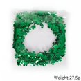 thumbnail image 2 of TUWAFE St. Patrick'S Day Shamrock Tinsel Wreaths,8 Inch Green Clover Front Door Hanging Ornament Tinsel Wire Foil Wreaths Gift Garland for Window Display Tree Holiday Party Decor, 2 of 8