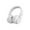 White, variant on Bluetooth headphones with up to 40 hours battery, microphone for call, foldable and comfortable, Android and iOs compatible