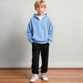 thumbnail image 3 of Fozruso Boys Knit Half Zip Hooded Sweatshirt For Kids Cozy Long Sleeve Pullover with Pockets, 3 of 7