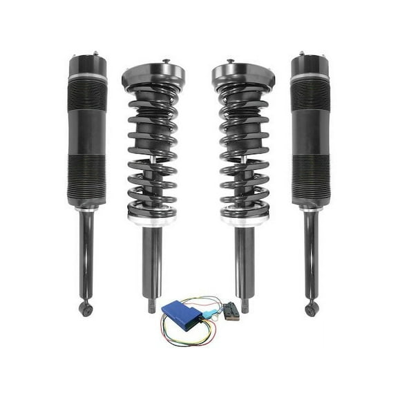 Front and Rear Air Spring to Coil Spring Conversion Kit - Compatible with 2003 - 2006 Mercedes-Benz S500 AWD 2004 2005