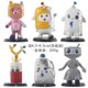 thumbnail image 3 of 6 piezas/set Lankyboxs figuras de acción juguetes Foxy Boxy Rocky Ghosty Thicc Shark Milky Canny Sticky Animal Figura juguetes para niños regalo, 3 of 5