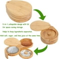 thumbnail image 3 of Bamboo Margarita Salt Rimmer Set - 3 Tier Glass Rimmer with Lid and 6 Sponges for Cocktails, Bar Salt and Sugar for House Party, Bloody Mary, Manhattan Drinks, 3 of 6