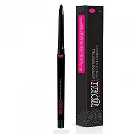 Best Black Waterproof Eyeliner Pencil with Sharpener - 12 Hour Wear - Easy to Use & Perfect Eye Liner for Your Cat Eyes & Waterline - Immovable by Mia Adora (Best Waterproof Makeup Products)