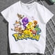 thumbnail image 2 of Camiseta de Pokémon para niños y niñas, camisa de manga corta con estampado de dibujos animados de Pikachu, ropa de verano, 2 of 4