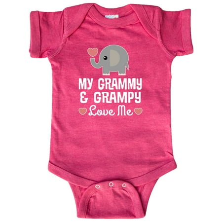 

Inktastic Grammy and Grampy Love Me Outfit Grandchild Gift Baby Boy or Baby Girl Bodysuit