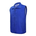 thumbnail image 2 of Toptie Supermarket Volunteer Activity Vest Full Zipper Uniform Vest-SKY-XL, 2 of 4