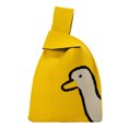 thumbnail image 1 of Monedero Bolso Tote Bolso De Punto Estampados De Animales Mujer Bolso De Compras Amarillo, 1 of 3