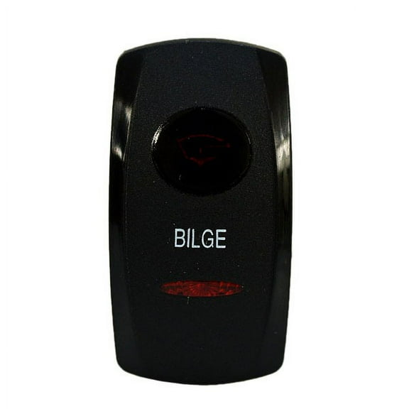 Carling Boat Switch Cover | Actuator Red Black 1 7/8 x 1 Inch Bilge