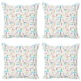 thumbnail image 1 of Ambesonne Dog Lover Throw Pillow Cover 4 Pack, Cartoon Dachshund, 24", Multicolor, 1 of 2