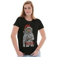 thumbnail image 3 of Christmas Santa Claus NASA Astronaut Women's T Shirt Ladies Tee Brisco Brands S, 3 of 5