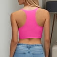 thumbnail image 4 of Glisme Swimsuits For Women 50S Tie Knot Back Soft Padding Bikini Top Swimsuit Tops Pink Bathing Suits For Swimming Pool, 4 of 5