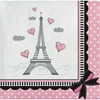 Party Creations Party in Paris Beverage Napkins, 18 Ct