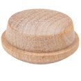 thumbnail image 2 of Tapones de botón con orificio para tornillo de abedul en forma de seta | 3/4"" de diámetro | Paquete de 50 aprox. | Cabeza de seta redonda torneada en madera con hombros | UA-053-BW, 2 of 4